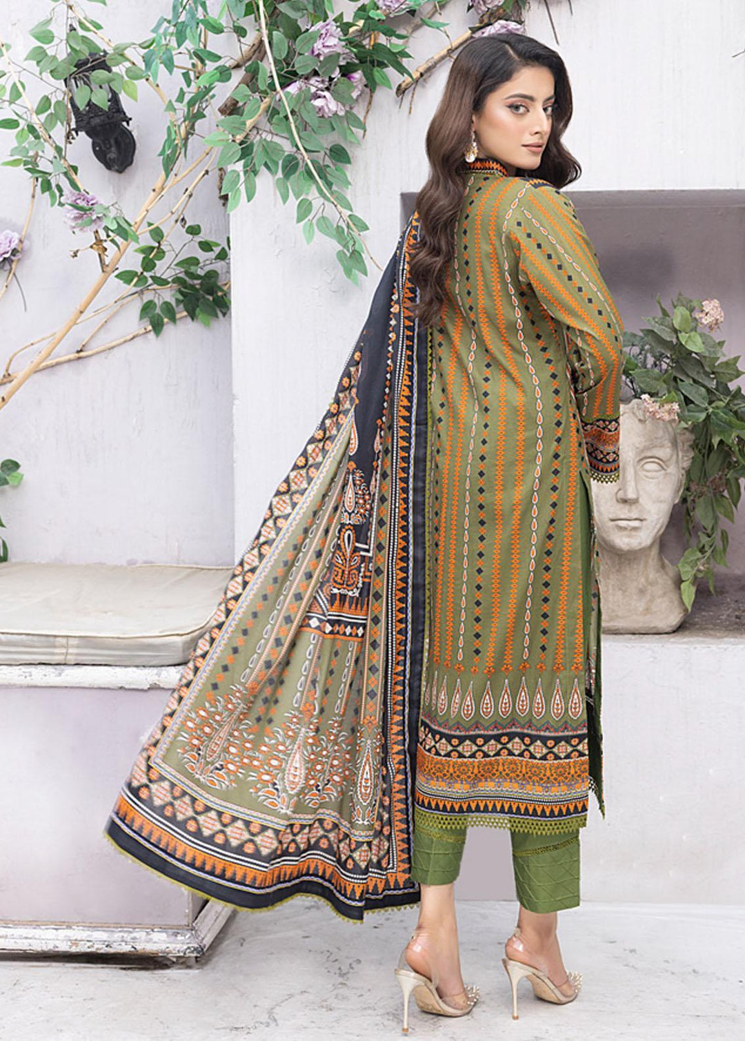 Monsoon By Al Zohaib Printed Lawn Suits Unstitched 3 Piece AZ23ML 05 - Summer Collection