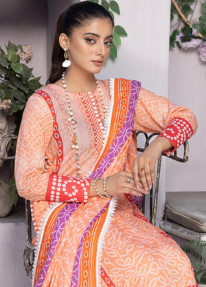 Monsoon By Al Zohaib Printed Lawn Suits Unstitched 3 Piece AZ23ML 06 - Summer Collection