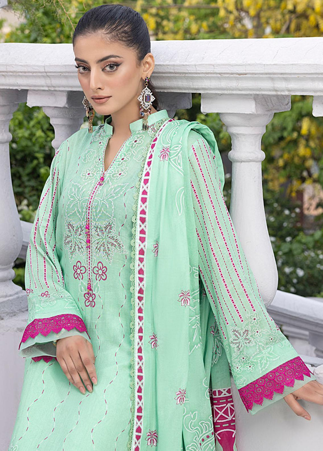 Monsoon By Al Zohaib Printed Lawn Suits Unstitched 3 Piece AZ23ML 07 - Summer Collection