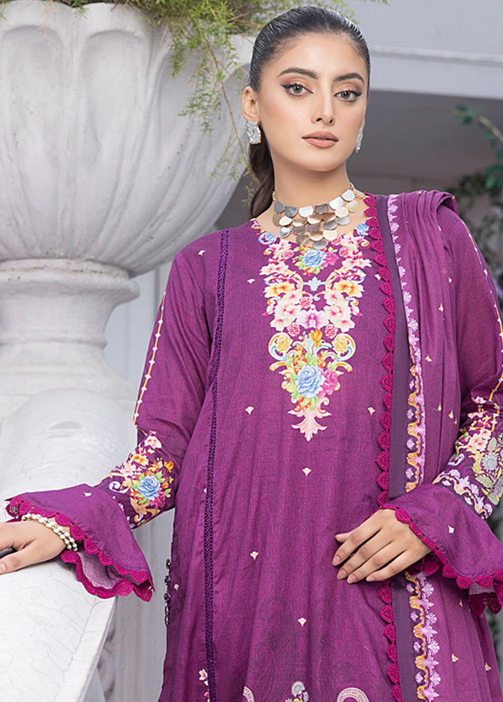 Monsoon By Al Zohaib Printed Lawn Suits Unstitched 3 Piece AZ23ML 08 - Summer Collection