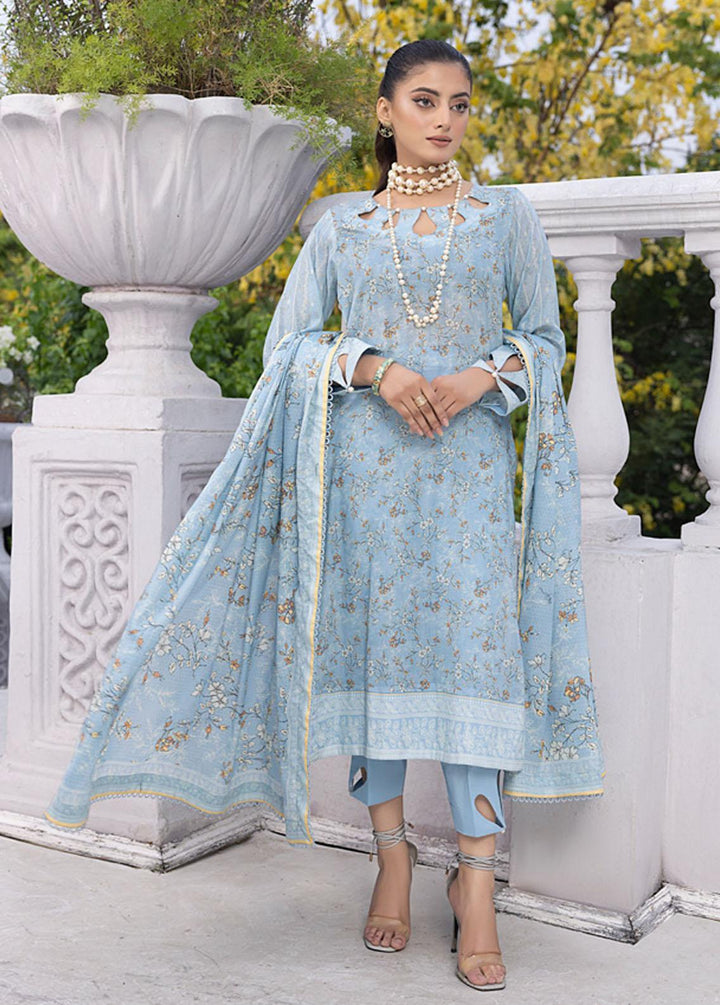 Monsoon By Al Zohaib Printed Lawn Suits Unstitched 3 Piece AZ23ML 09 - Summer Collection