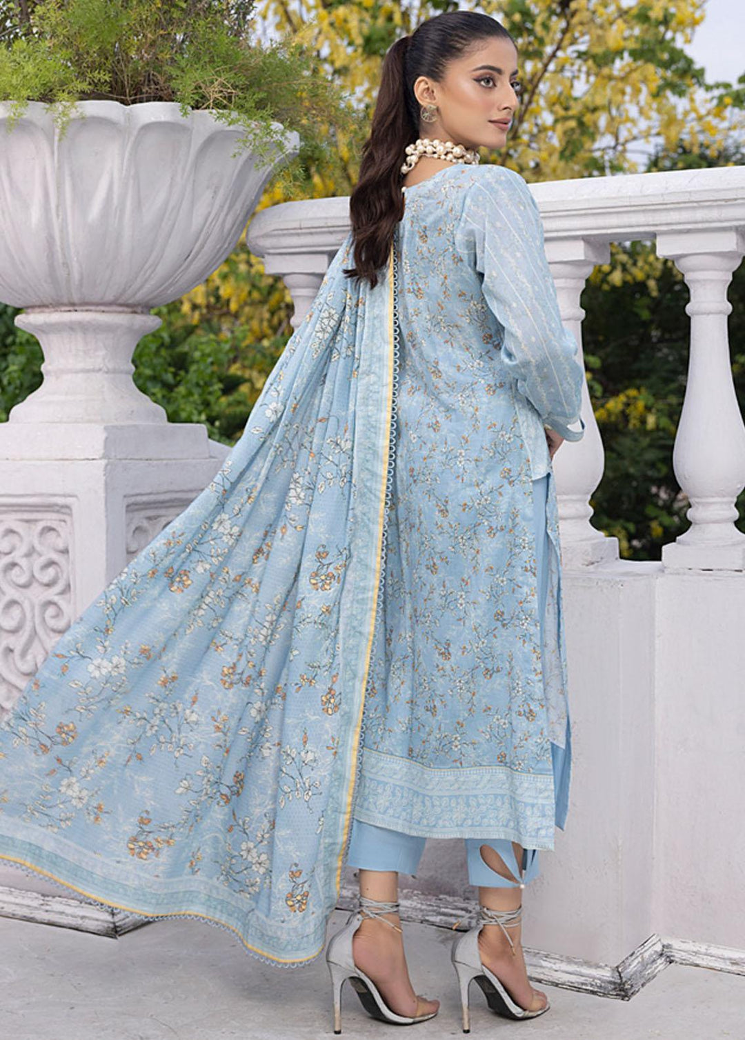 Monsoon By Al Zohaib Printed Lawn Suits Unstitched 3 Piece AZ23ML 09 - Summer Collection