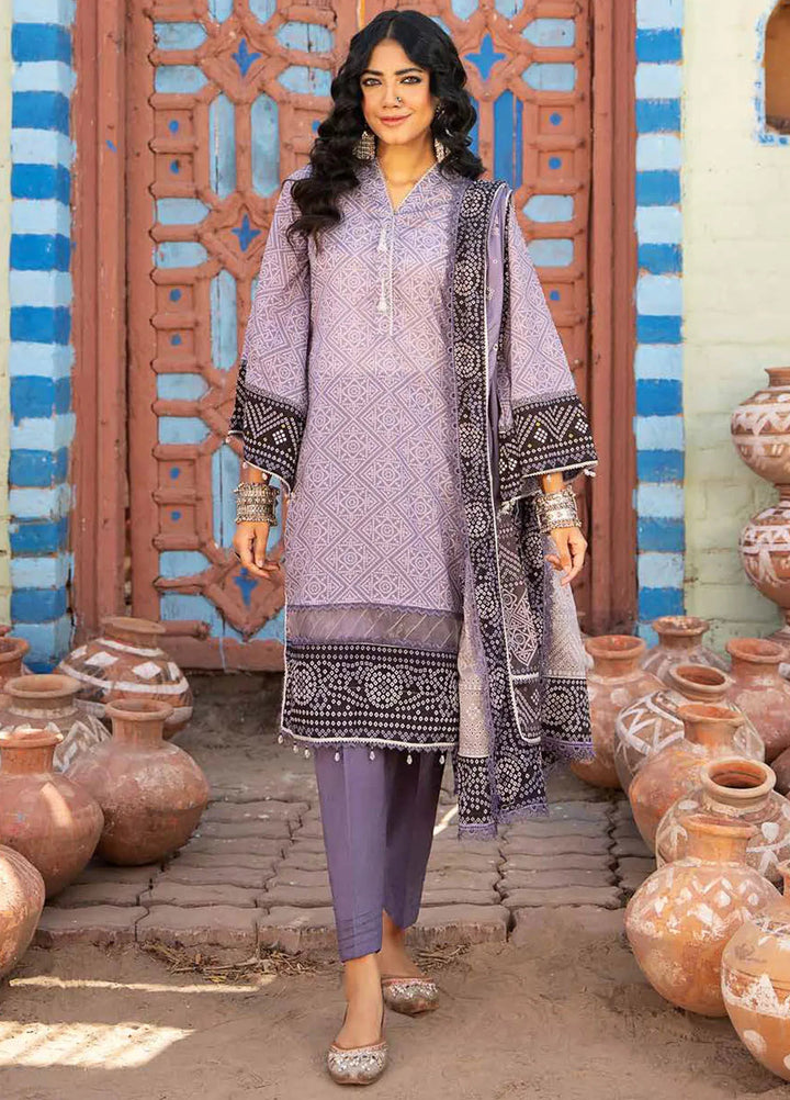 Monsoon Chunri By Al Zohaib Printed Lawn Suit Unstitched 3 Piece AZ24M D-02 - Summer Collection