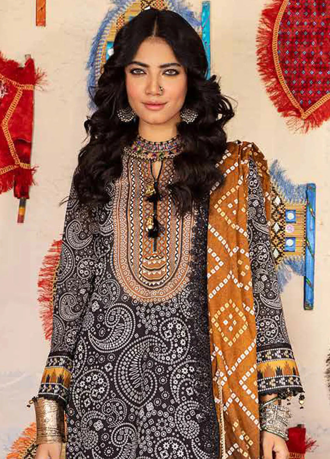 Monsoon Chunri By Al Zohaib Printed Lawn Suit Unstitched 3 Piece AZ24M D-03 - Summer Collection