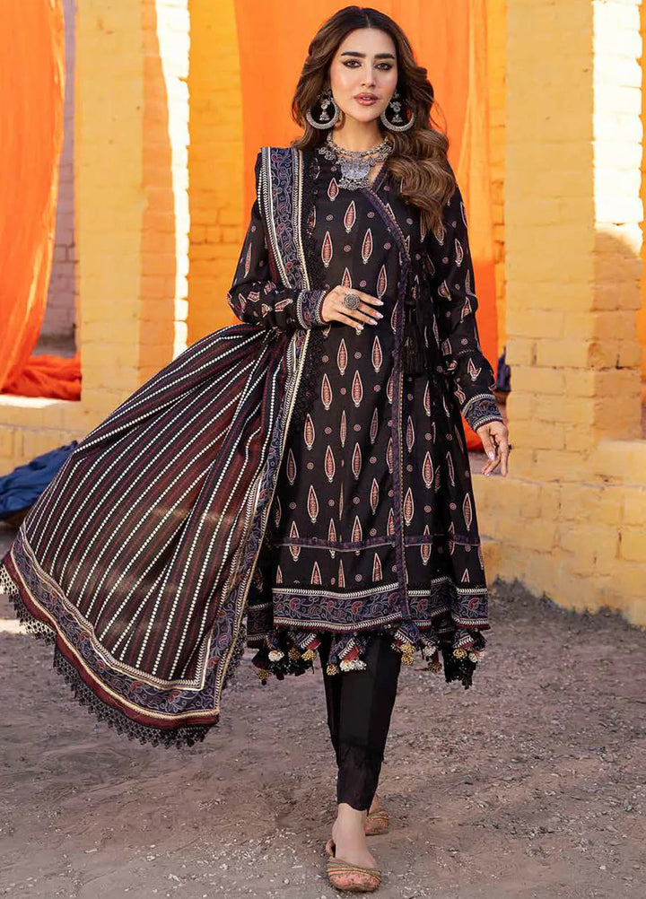 Monsoon Chunri By Al Zohaib Printed Lawn Suit Unstitched 3 Piece AZ24M D-04 - Summer Collection