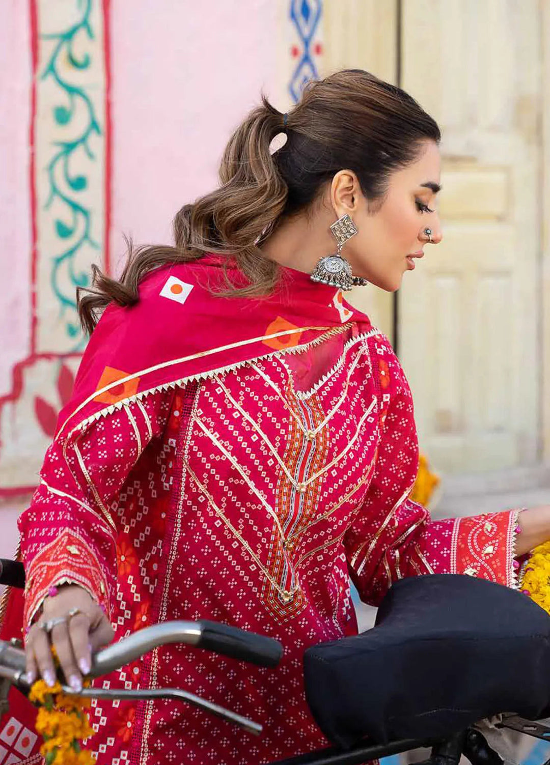 Monsoon Chunri By Al Zohaib Printed Lawn Suit Unstitched 3 Piece AZ24M D-06 - Summer Collection