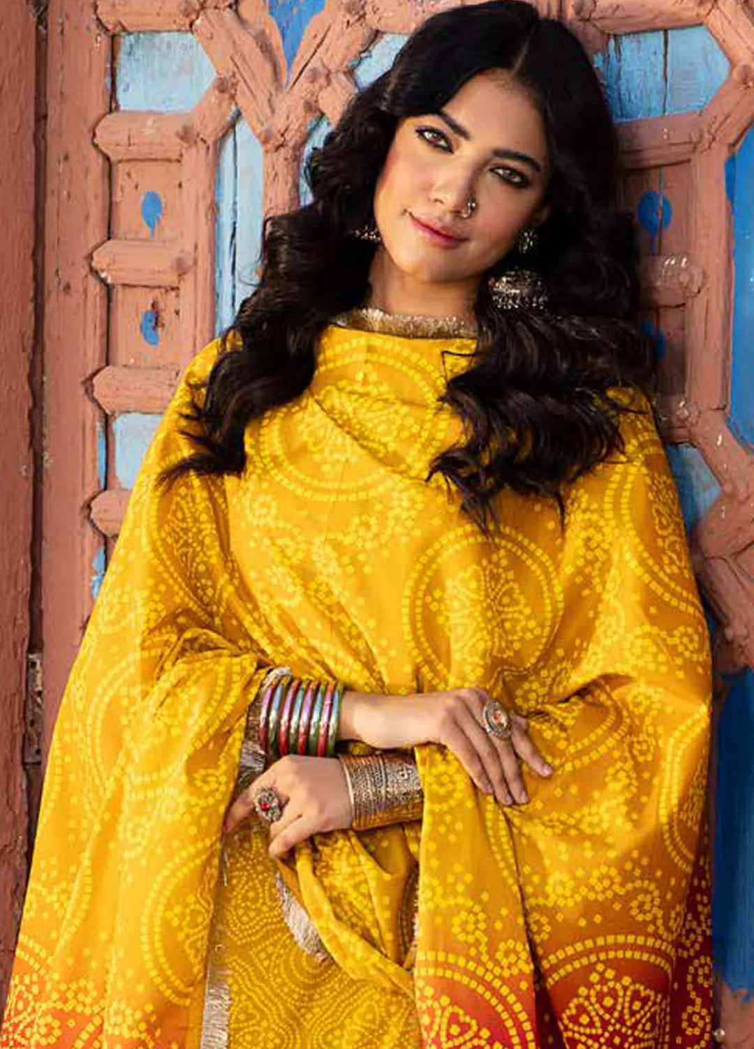 Monsoon Chunri By Al Zohaib Printed Lawn Suit Unstitched 3 Piece AZ24M D-07 - Summer Collection