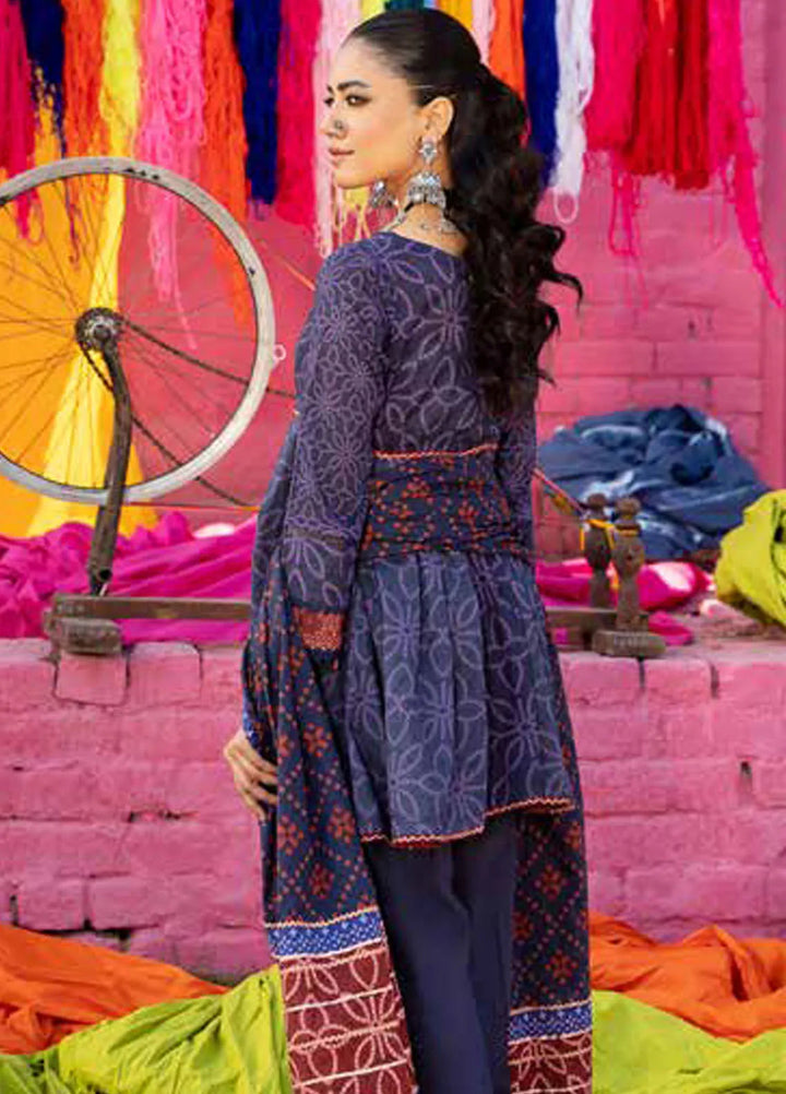 Monsoon Chunri By Al Zohaib Printed Lawn Suit Unstitched 3 Piece AZ24M D-08 - Summer Collection