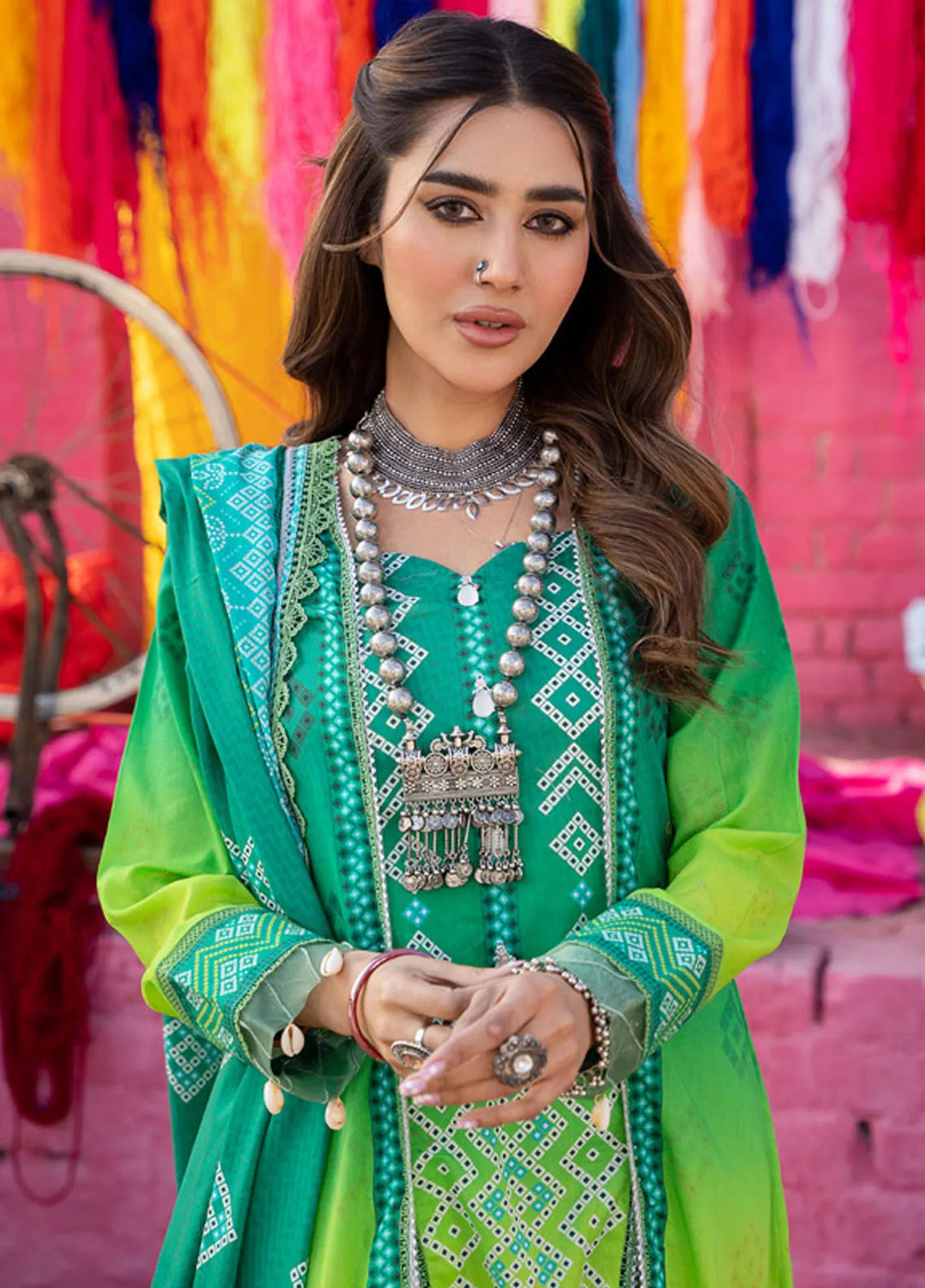 Monsoon Chunri By Al Zohaib Printed Lawn Suit Unstitched 3 Piece AZ24M D-09 - Summer Collection