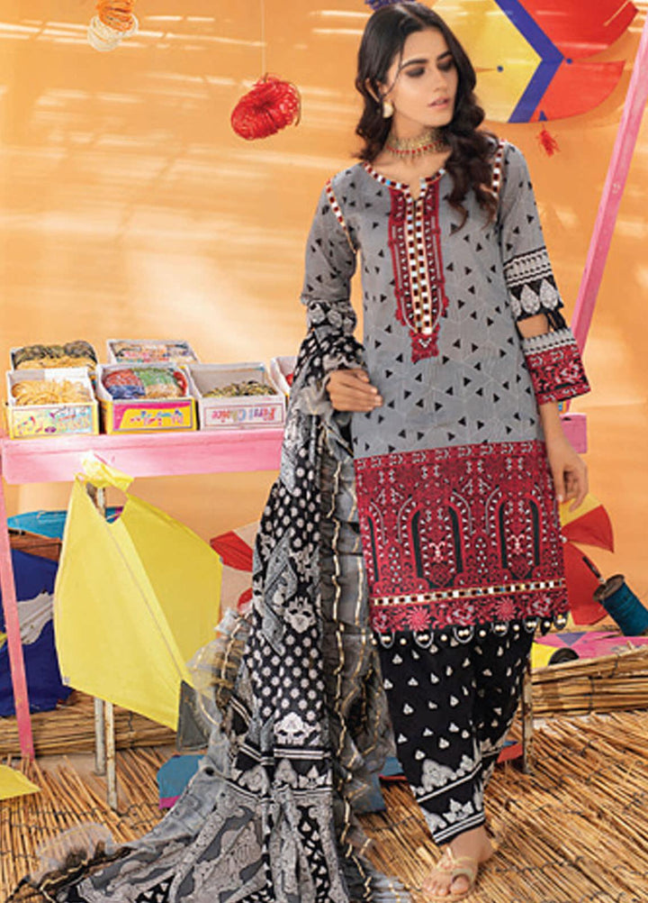 Monsoon Chunri by Al Zohaib Printed Lawn Suits Unstitched 3 Piece AZ21MC 2-A - Summer Collection