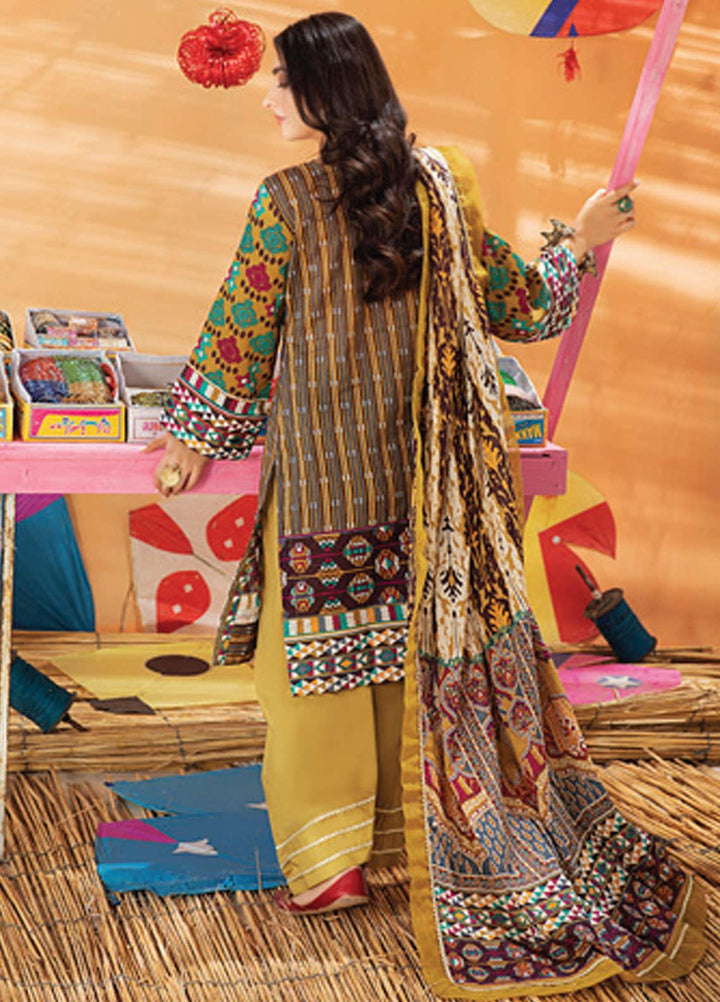 Monsoon Chunri by Al Zohaib Printed Lawn Suits Unstitched 3 Piece AZ21MC 5-C - Summer Collection