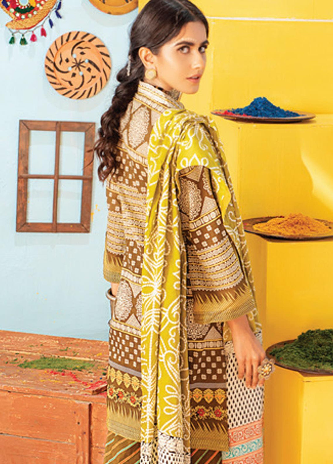 Monsoon Chunri by Al Zohaib Printed Lawn Suits Unstitched 3 Piece AZ21MC 8-C - Summer Collection