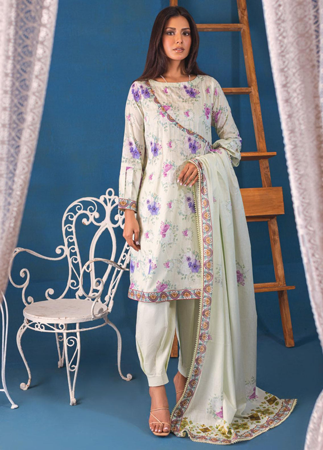 Monsoon Mother Lawn By Al Zohaib Printed Lawn Suits Unstitched 3 Piece AZ23MM 02 - Summer Collection