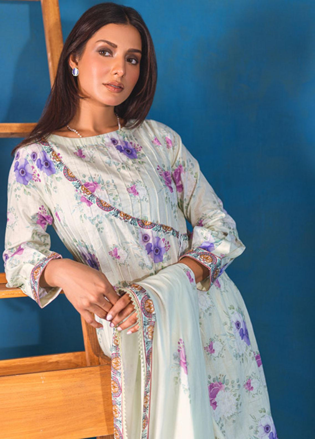 Monsoon Mother Lawn By Al Zohaib Printed Lawn Suits Unstitched 3 Piece AZ23MM 02 - Summer Collection