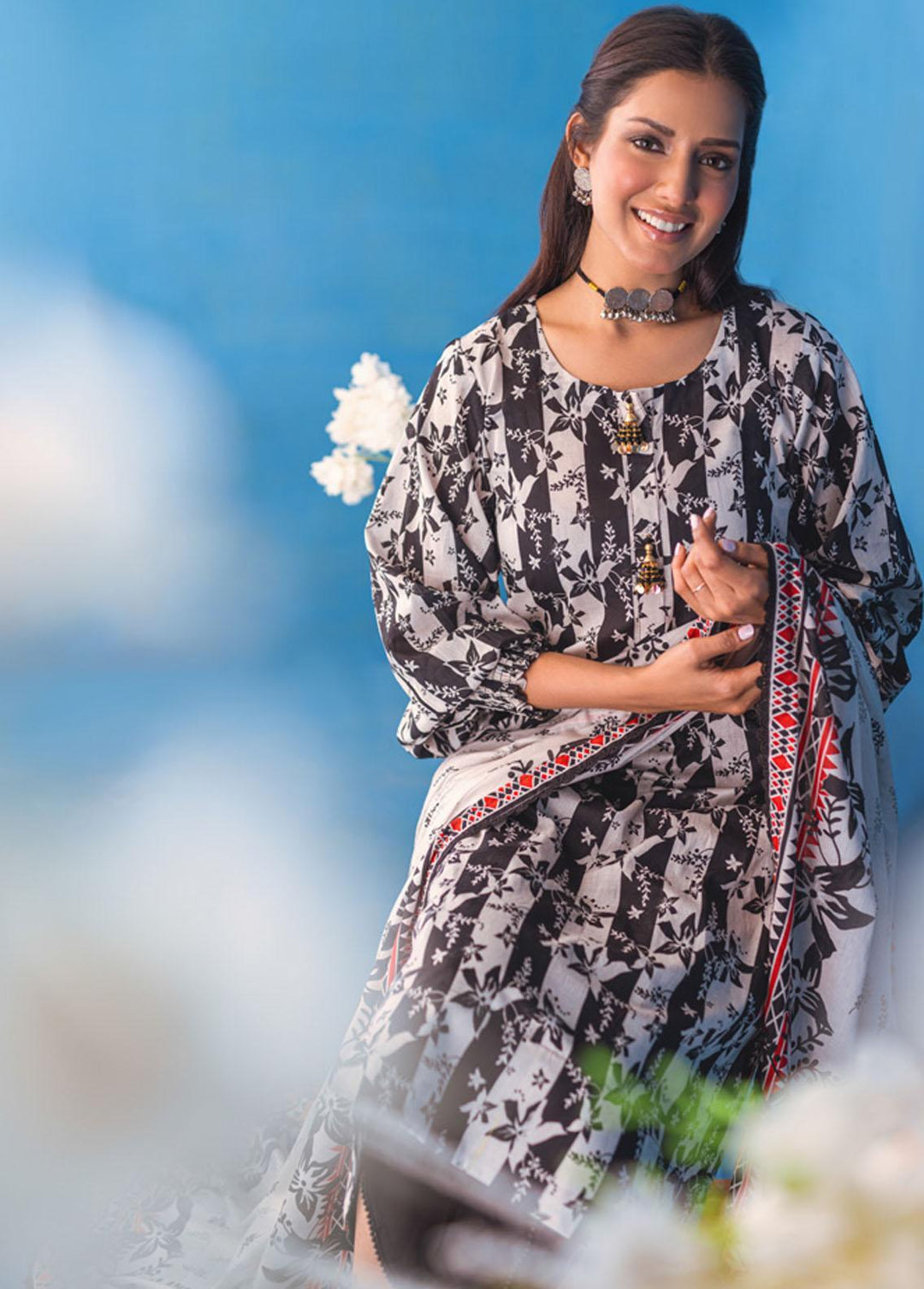 Monsoon Mother Lawn By Al Zohaib Printed Lawn Suits Unstitched 3 Piece AZ23MM 04 - Summer Collection