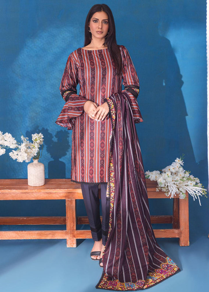 Monsoon Mother Lawn By Al Zohaib Printed Lawn Suits Unstitched 3 Piece AZ23MM 06 - Summer Collection