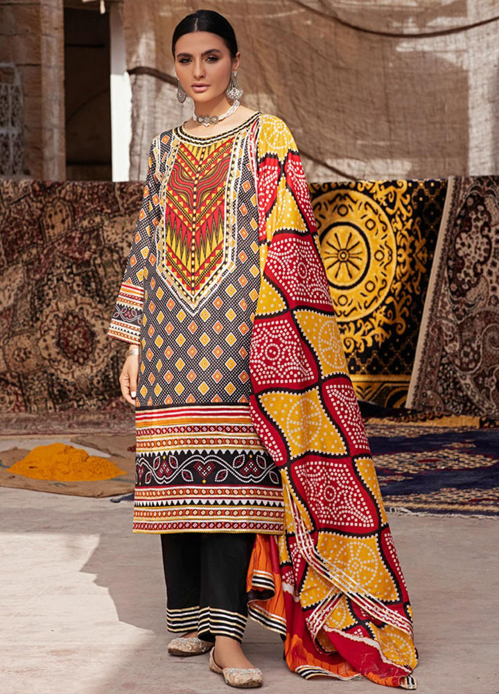 Monsoon by Al Zohaib Printed Lawn Suits Unstitched 3 Piece AZ22CH 01-B - Summer Collection