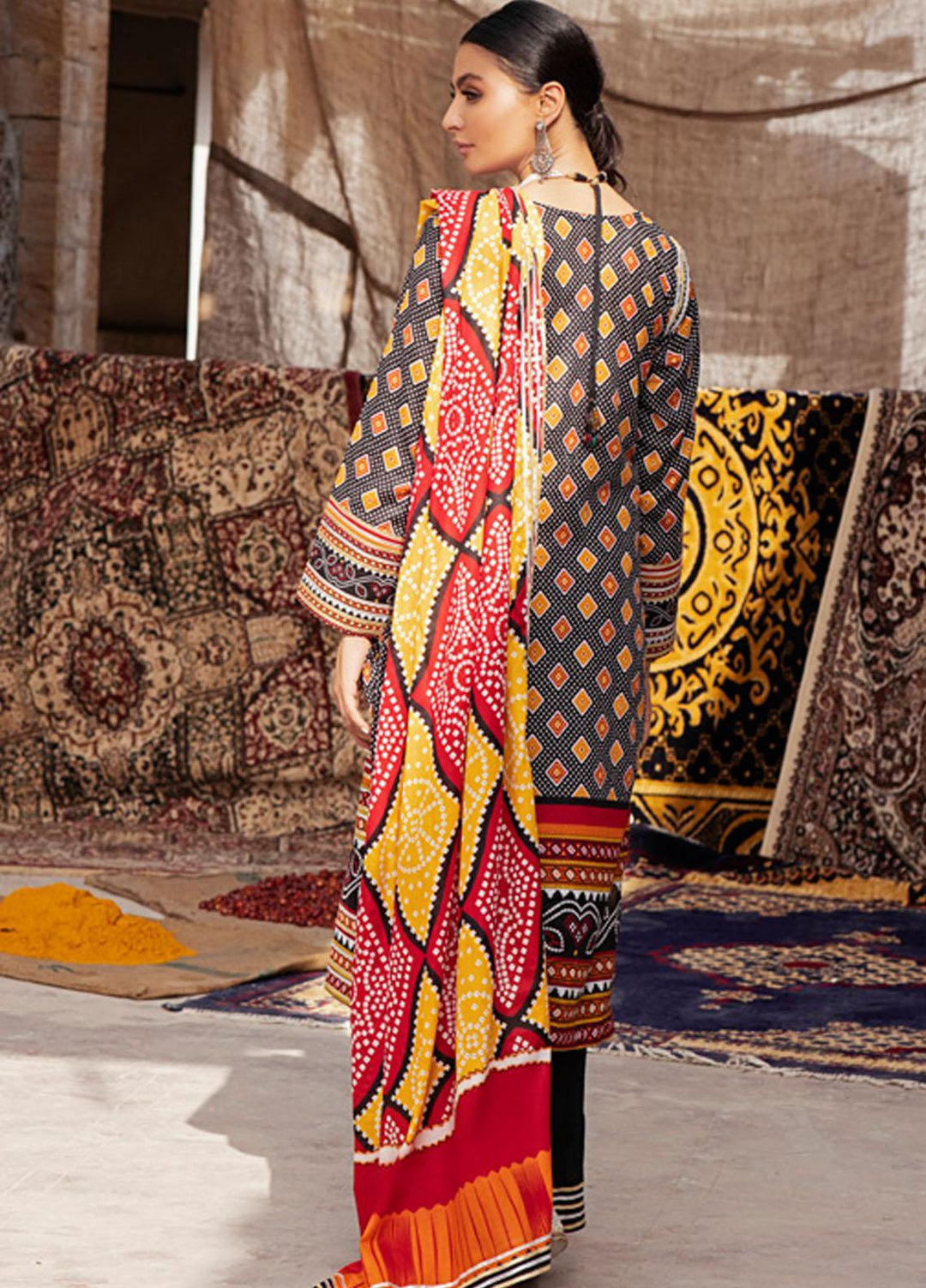 Monsoon by Al Zohaib Printed Lawn Suits Unstitched 3 Piece AZ22CH 01-B - Summer Collection