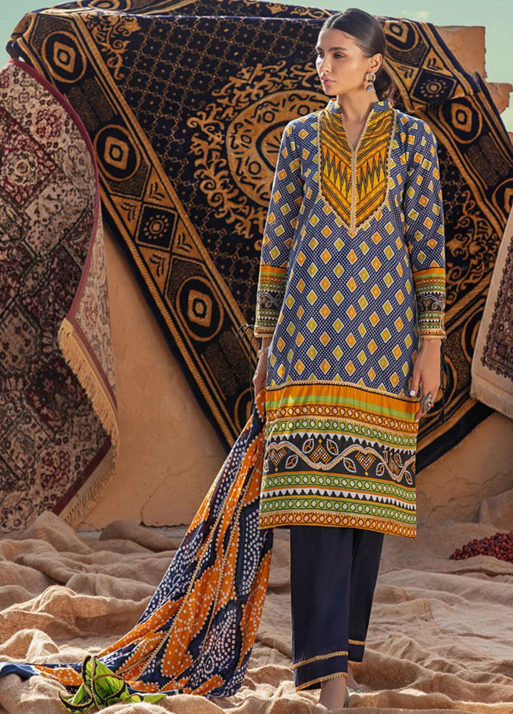 Monsoon by Al Zohaib Printed Lawn Suits Unstitched 3 Piece AZ22CH 01-C - Summer Collection