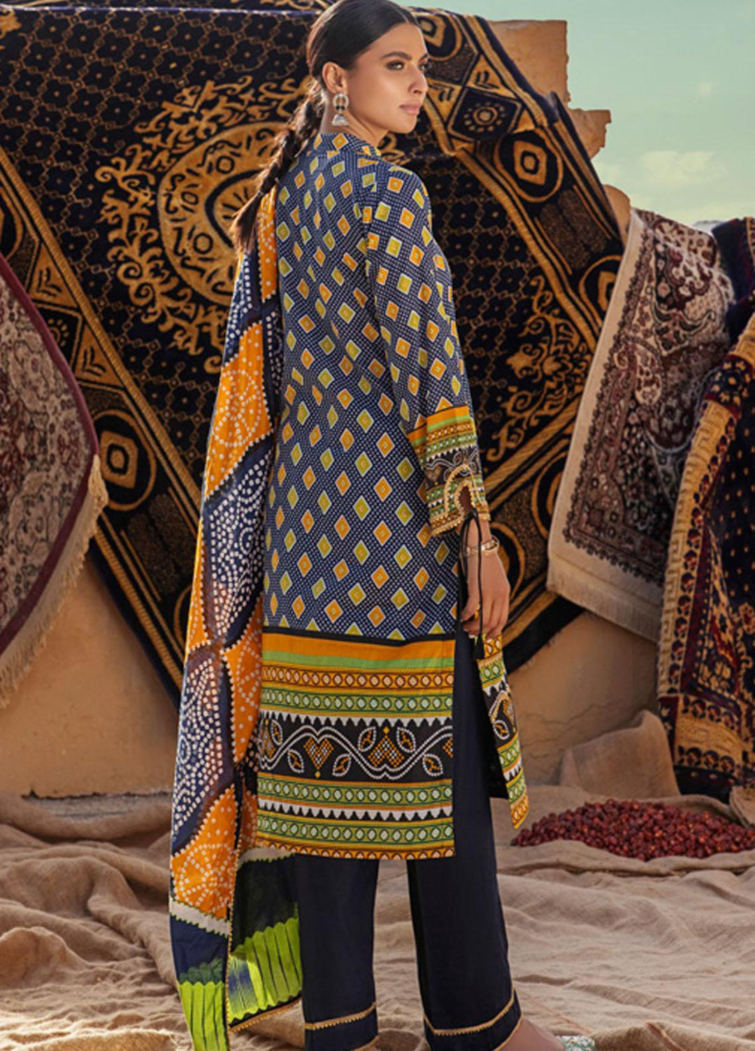 Monsoon by Al Zohaib Printed Lawn Suits Unstitched 3 Piece AZ22CH 01-C - Summer Collection