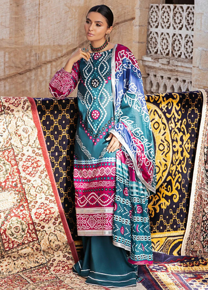 Monsoon by Al Zohaib Printed Lawn Suits Unstitched 3 Piece AZ22CH 02-A - Summer Collection