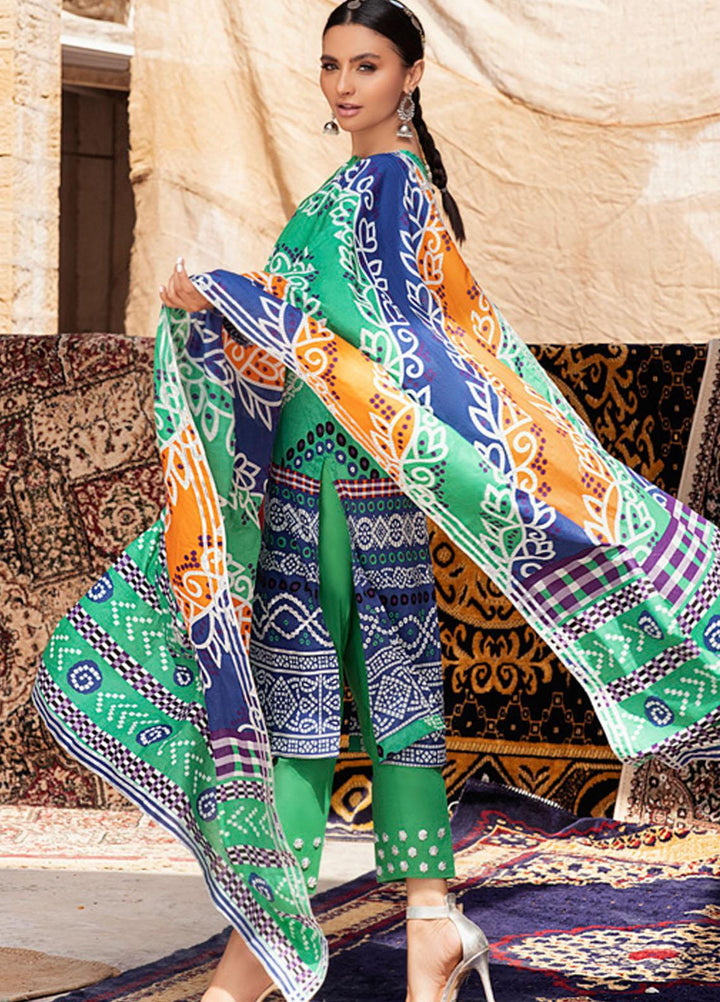 Monsoon by Al Zohaib Printed Lawn Suits Unstitched 3 Piece AZ22CH 02-B - Summer Collection