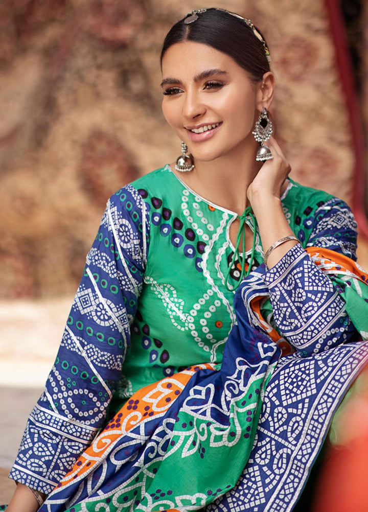 Monsoon by Al Zohaib Printed Lawn Suits Unstitched 3 Piece AZ22CH 02-B - Summer Collection