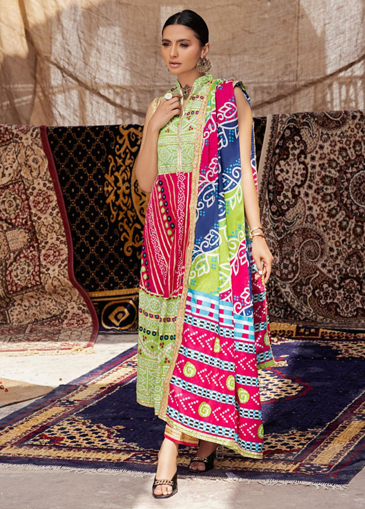 Monsoon by Al Zohaib Printed Lawn Suits Unstitched 3 Piece AZ22CH 02-C - Summer Collection