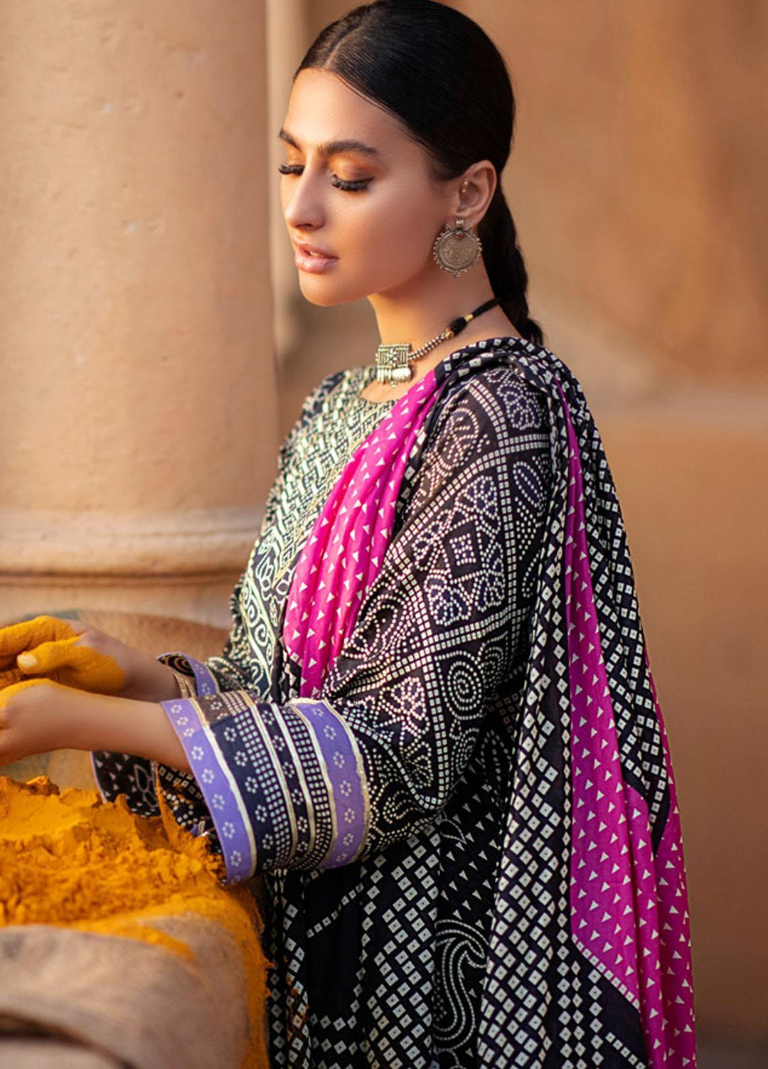 Monsoon by Al Zohaib Printed Lawn Suits Unstitched 3 Piece AZ22CH 03-A - Summer Collection