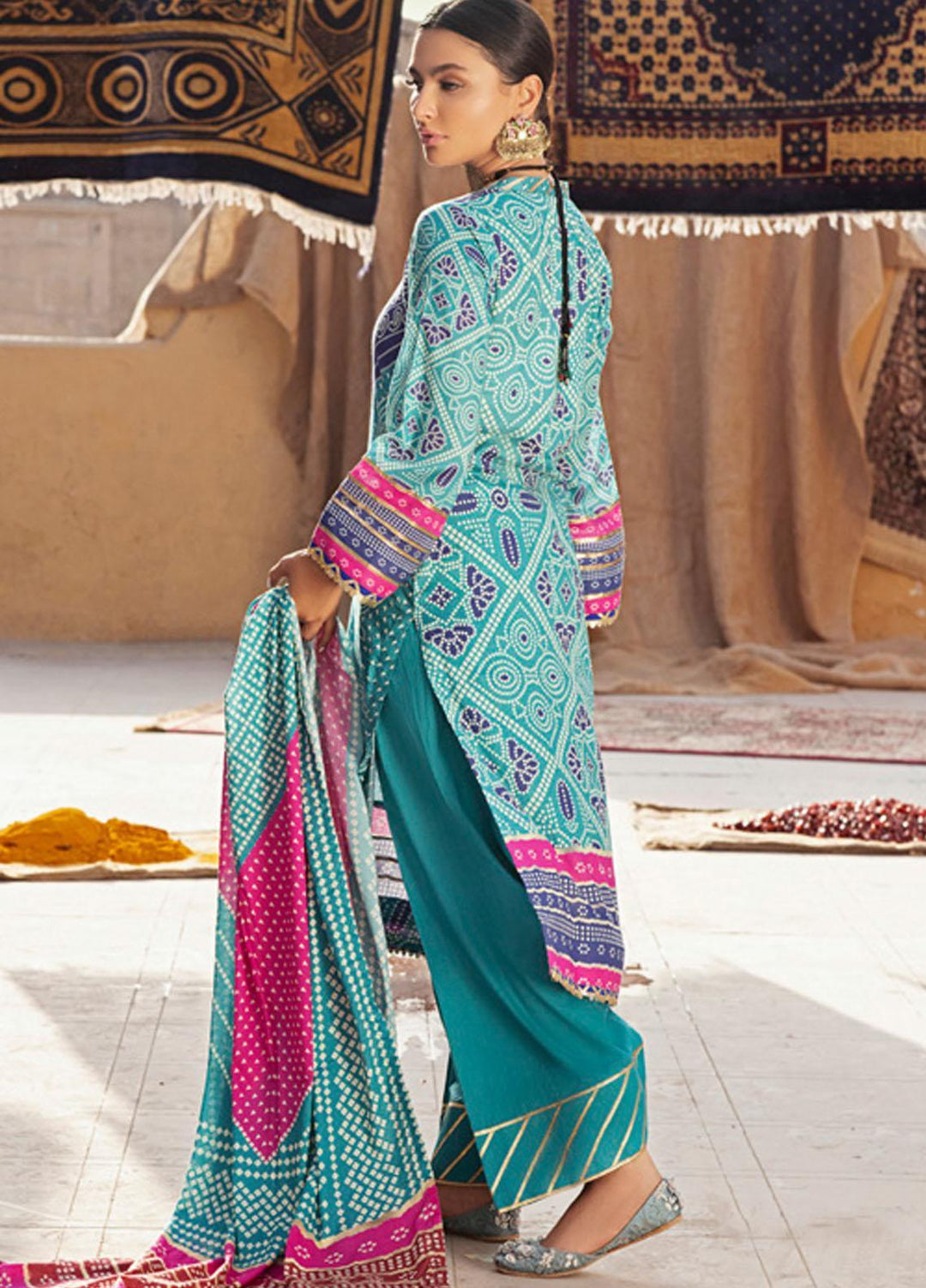 Monsoon by Al Zohaib Printed Lawn Suits Unstitched 3 Piece AZ22CH 03-C - Summer Collection