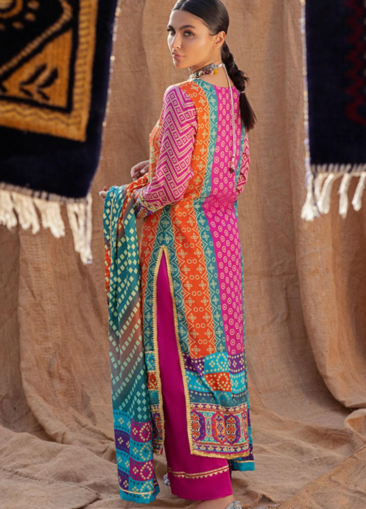 Monsoon by Al Zohaib Printed Lawn Suits Unstitched 3 Piece AZ22CH 04-A - Summer Collection