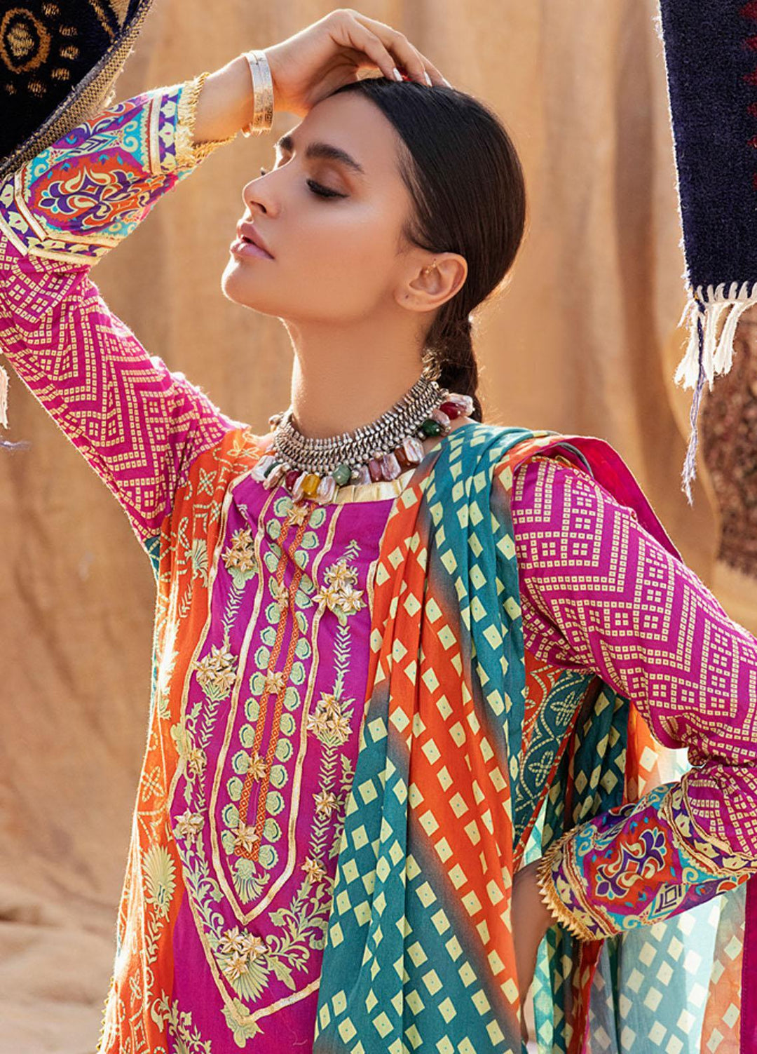 Monsoon by Al Zohaib Printed Lawn Suits Unstitched 3 Piece AZ22CH 04-A - Summer Collection