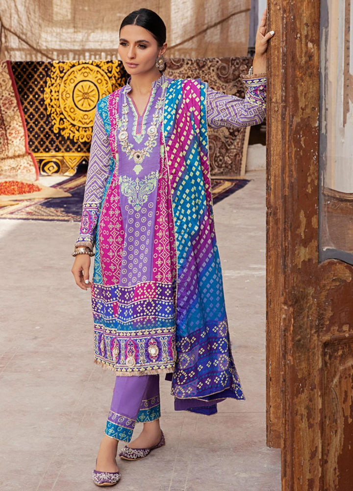 Monsoon by Al Zohaib Printed Lawn Suits Unstitched 3 Piece AZ22CH 04-B - Summer Collection
