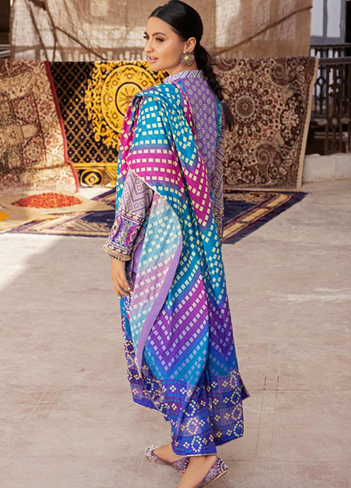 Monsoon by Al Zohaib Printed Lawn Suits Unstitched 3 Piece AZ22CH 04-B - Summer Collection