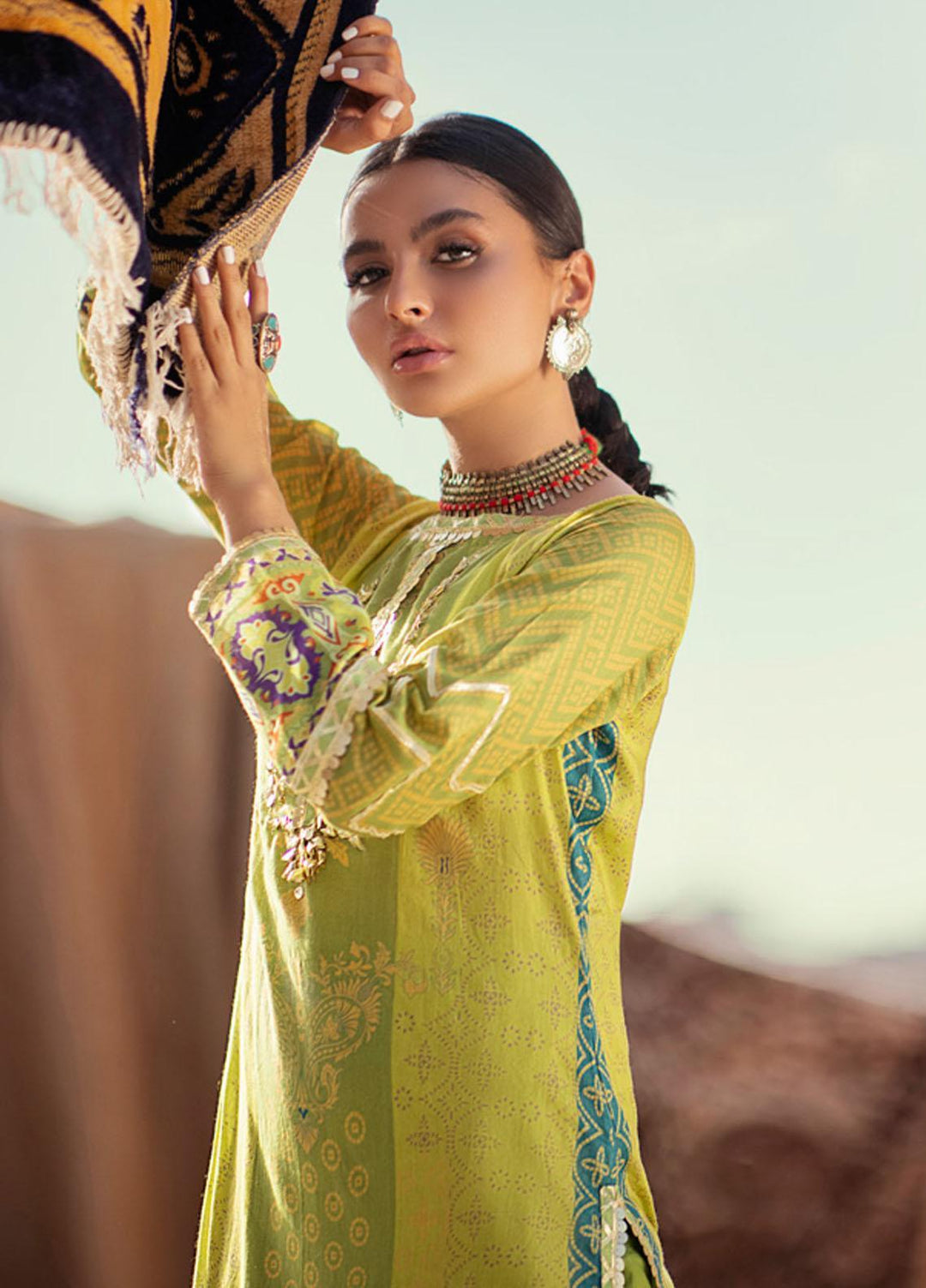 Monsoon by Al Zohaib Printed Lawn Suits Unstitched 3 Piece AZ22CH 04-C - Summer Collection