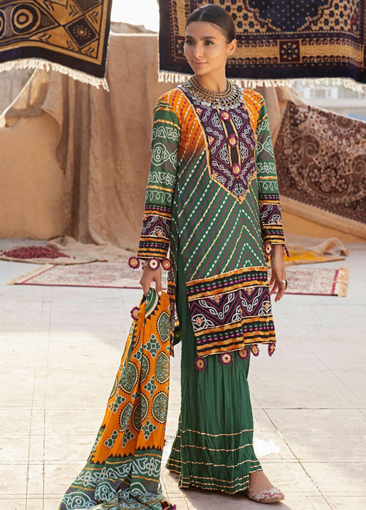 Monsoon by Al Zohaib Printed Lawn Suits Unstitched 3 Piece AZ22CH 05-C - Summer Collection