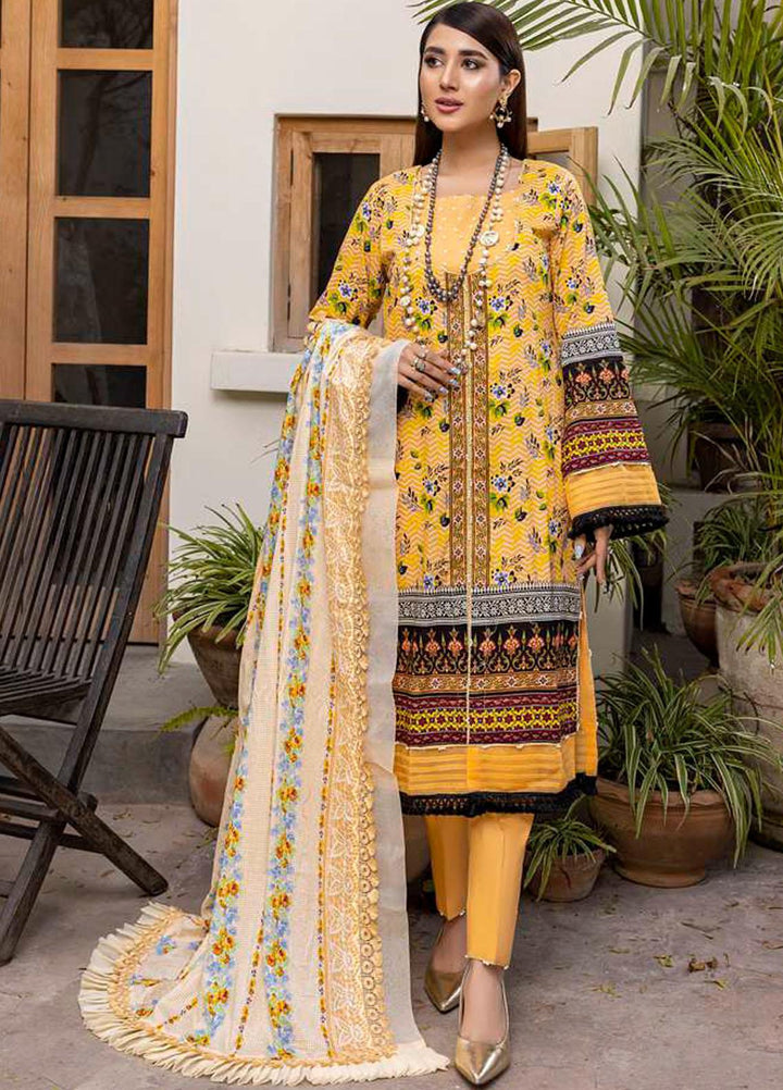 Monsoon Bahar By Al Zohaib Printed Lawn Suits Unstitched 3 Piece AZ22MB 1A - Spring / Summer Collection
