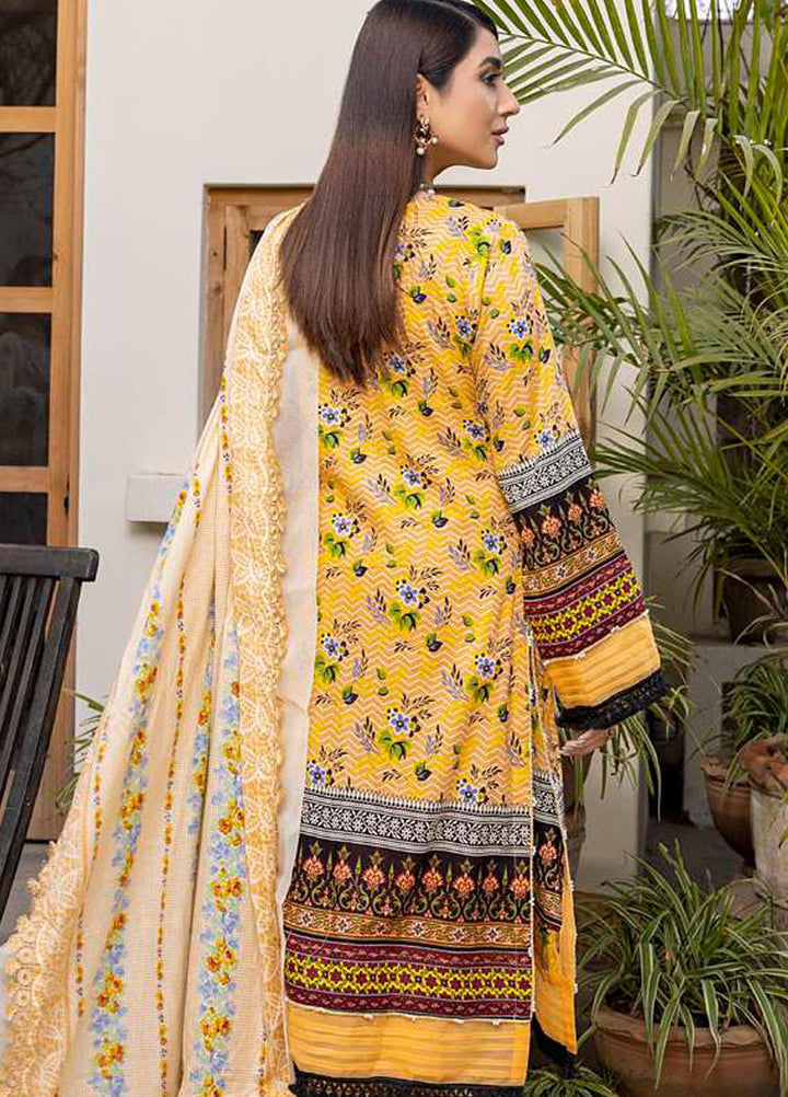 Monsoon Bahar By Al Zohaib Printed Lawn Suits Unstitched 3 Piece AZ22MB 1A - Spring / Summer Collection