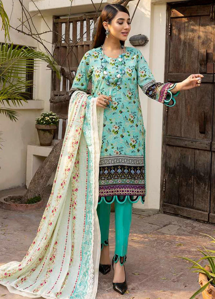 Monsoon Bahar By Al Zohaib Printed Lawn Suits Unstitched 3 Piece AZ22MB 1B - Spring / Summer Collection
