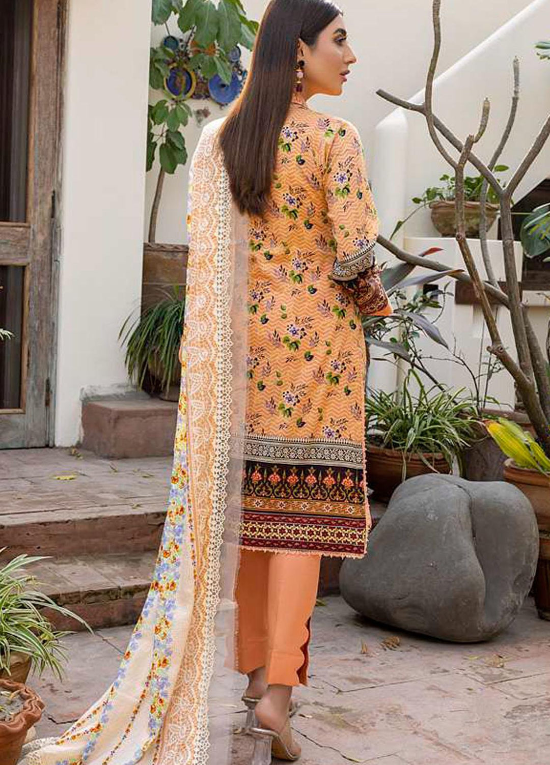 Monsoon Bahar By Al Zohaib Printed Lawn Suits Unstitched 3 Piece AZ22MB 1C - Spring / Summer Collection