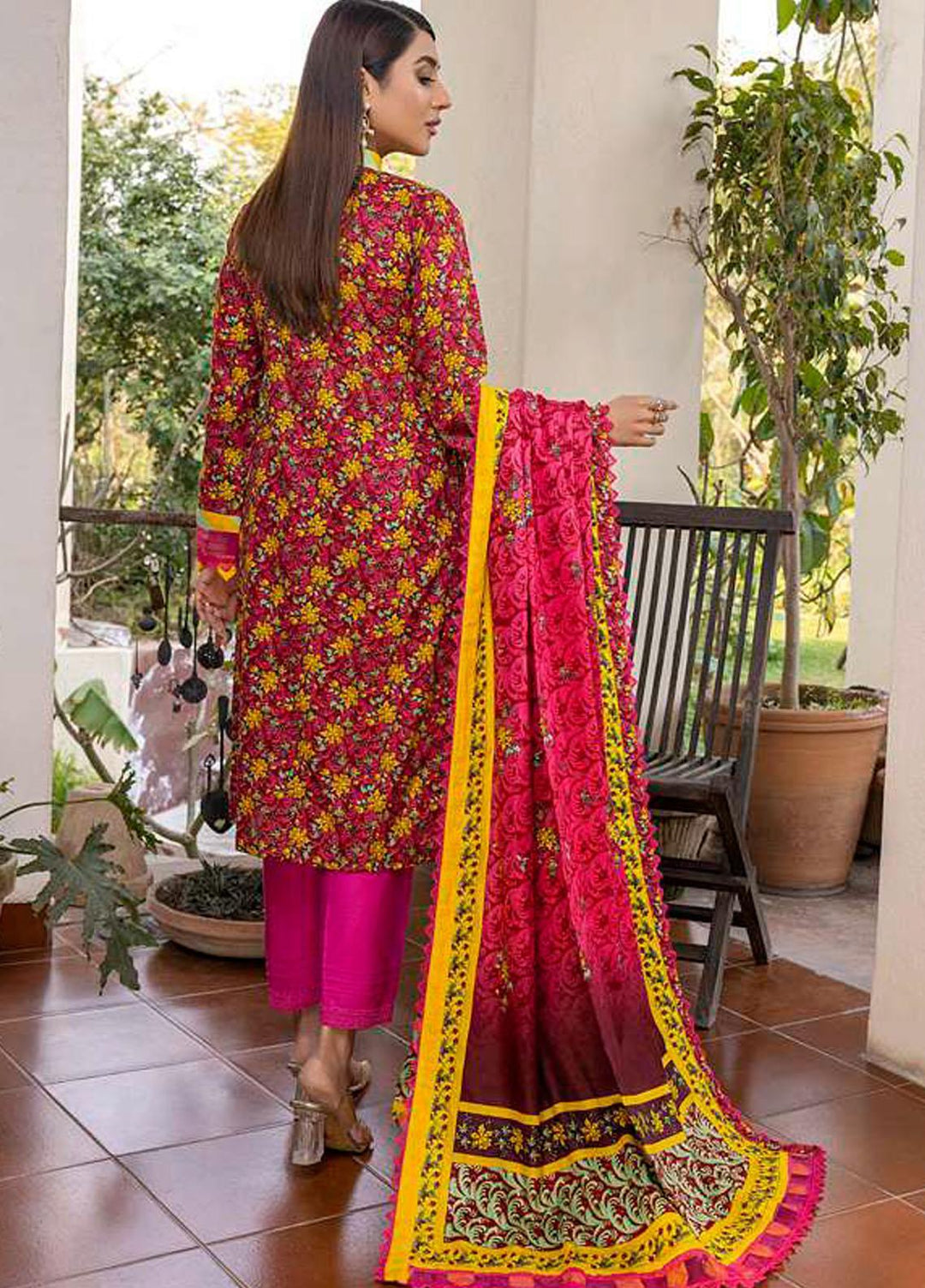 Monsoon Bahar By Al Zohaib Printed Lawn Suits Unstitched 3 Piece AZ22MB 2B - Spring / Summer Collection