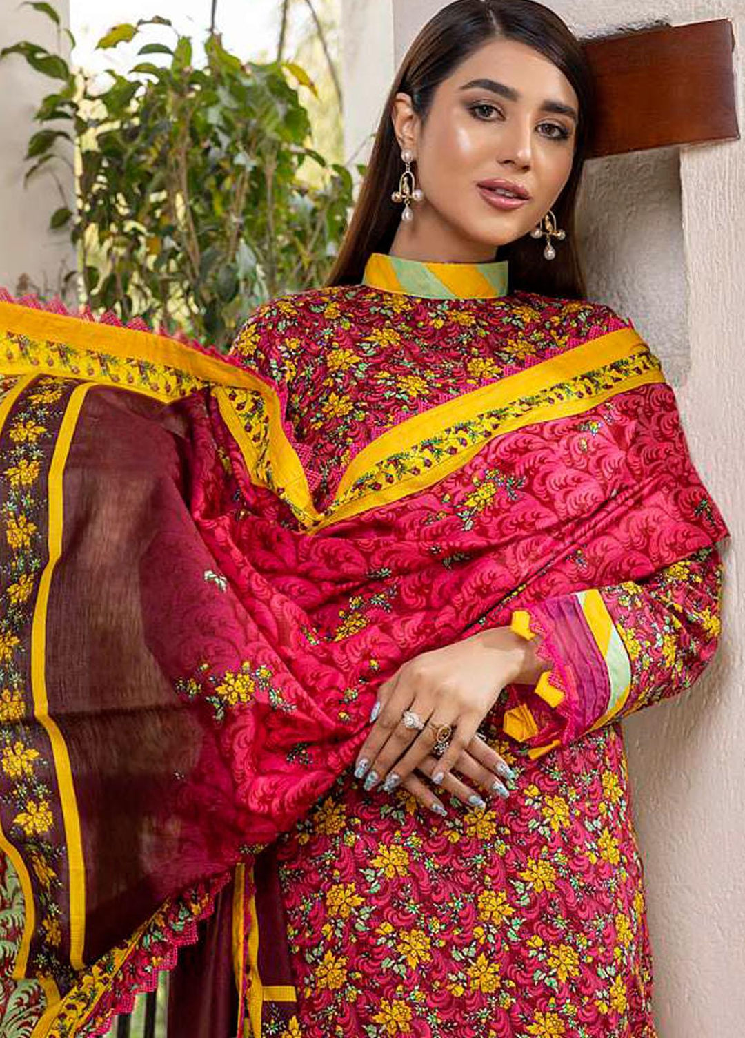 Monsoon Bahar By Al Zohaib Printed Lawn Suits Unstitched 3 Piece AZ22MB 2B - Spring / Summer Collection