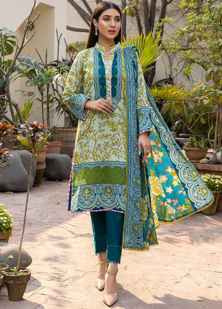 Monsoon Bahar By Al Zohaib Printed Lawn Suits Unstitched 3 Piece AZ22MB 3A - Spring / Summer Collection