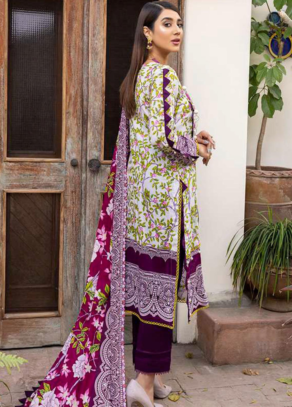 Monsoon Bahar By Al Zohaib Printed Lawn Suits Unstitched 3 Piece AZ22MB 3B - Spring / Summer Collection