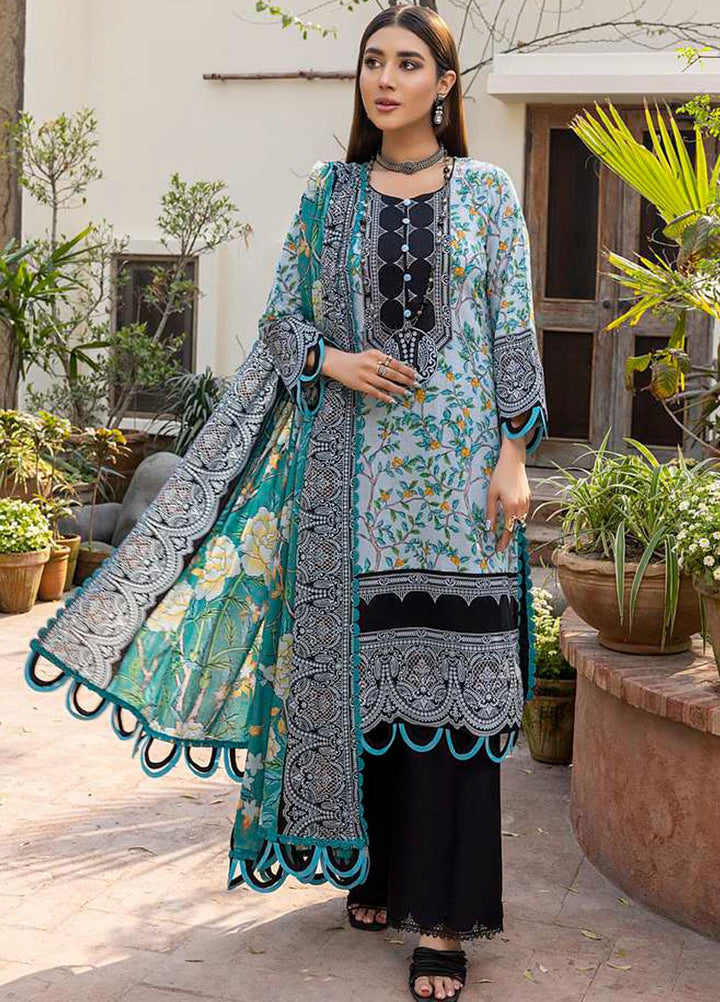 Monsoon Bahar By Al Zohaib Printed Lawn Suits Unstitched 3 Piece AZ22MB 3C - Spring / Summer Collection