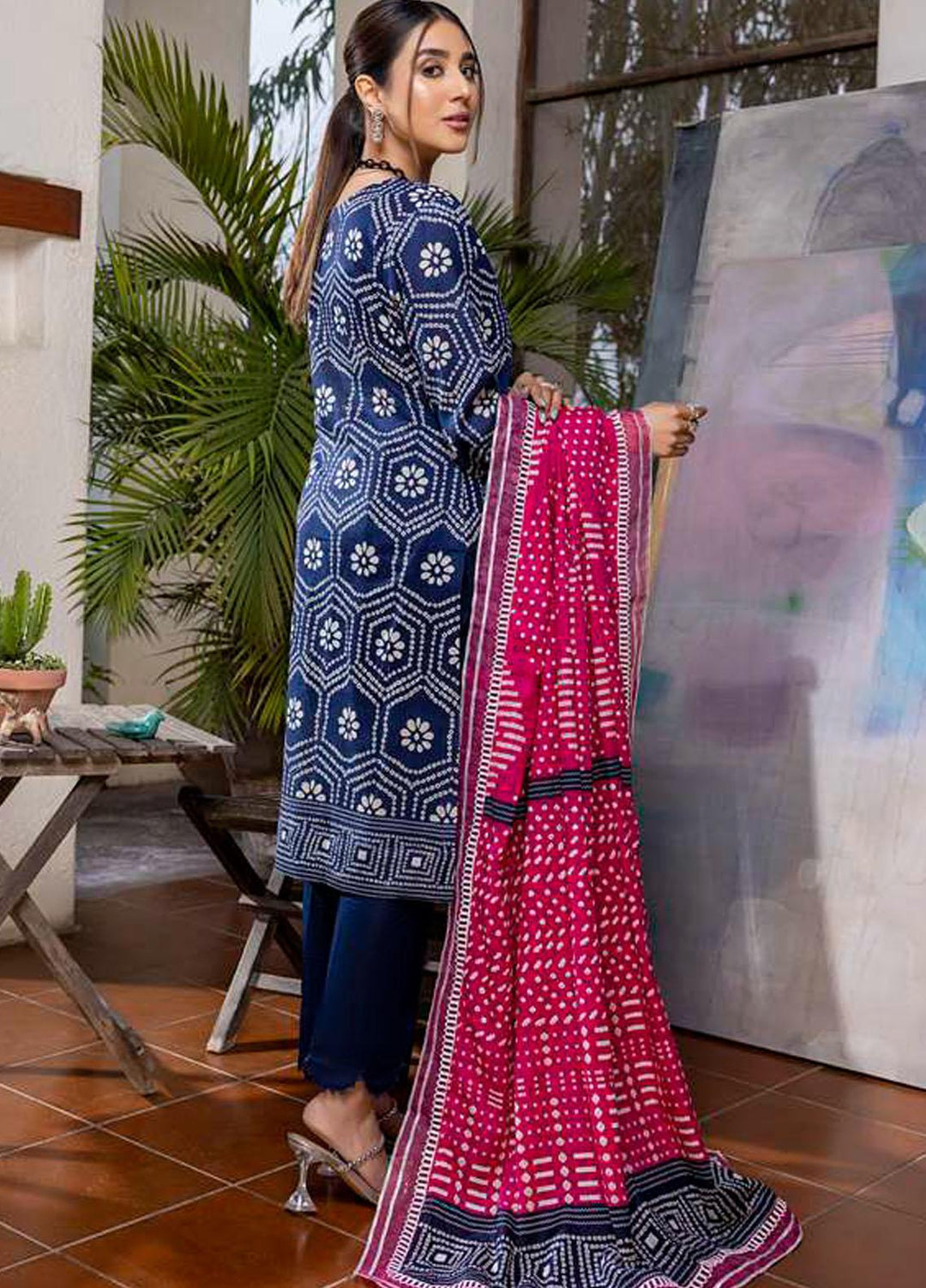 Monsoon Bahar By Al Zohaib Printed Lawn Suits Unstitched 3 Piece AZ22MB 4A - Spring / Summer Collection