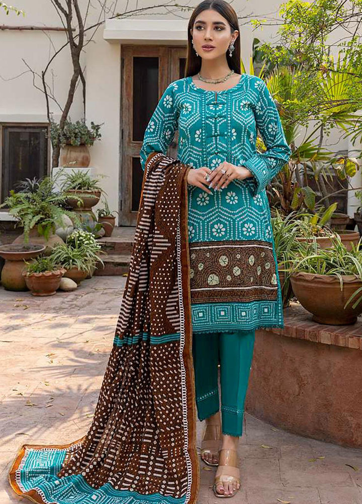 Monsoon Bahar By Al Zohaib Printed Lawn Suits Unstitched 3 Piece AZ22MB 4C - Spring / Summer Collection