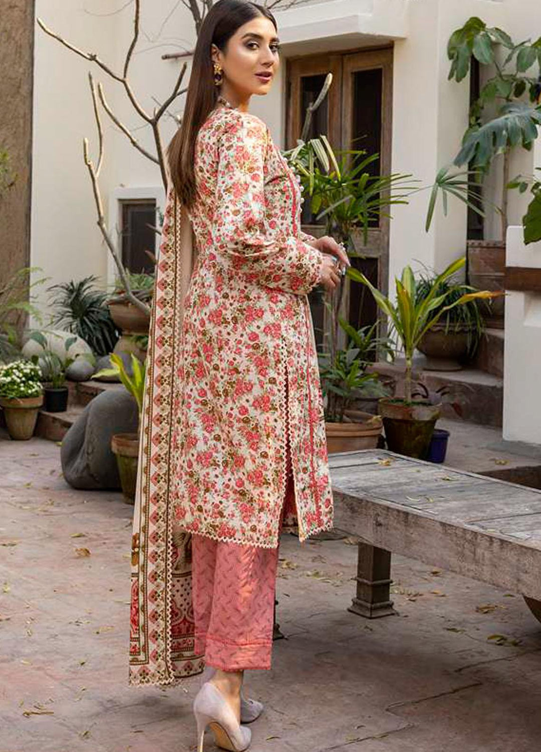 Monsoon Bahar By Al Zohaib Printed Lawn Suits Unstitched 3 Piece AZ22MB 5C - Spring / Summer Collection