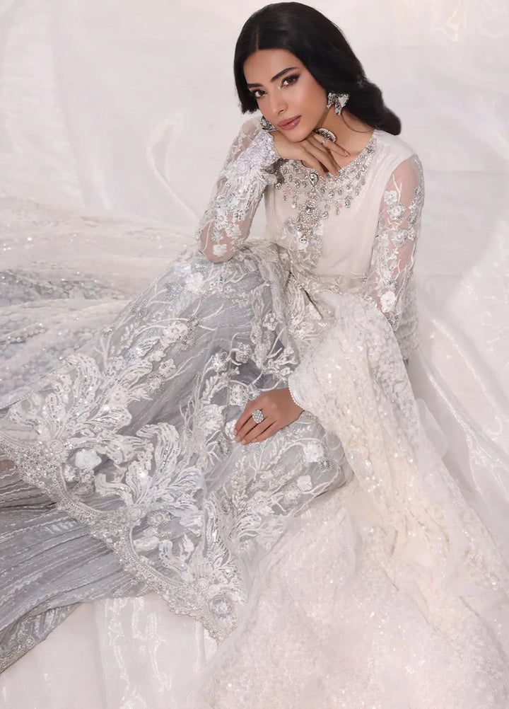 Moonlit Glam by Musferah Saad Pret Embroidered Net 3 Piece Suit Starlit