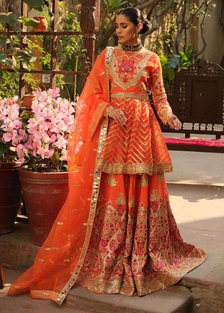 Mor Bagh By Maryum N Maria Embroidered Organza Suits Unstitched 3 Piece MNM22MB MFP - 0006 - Festive Collection